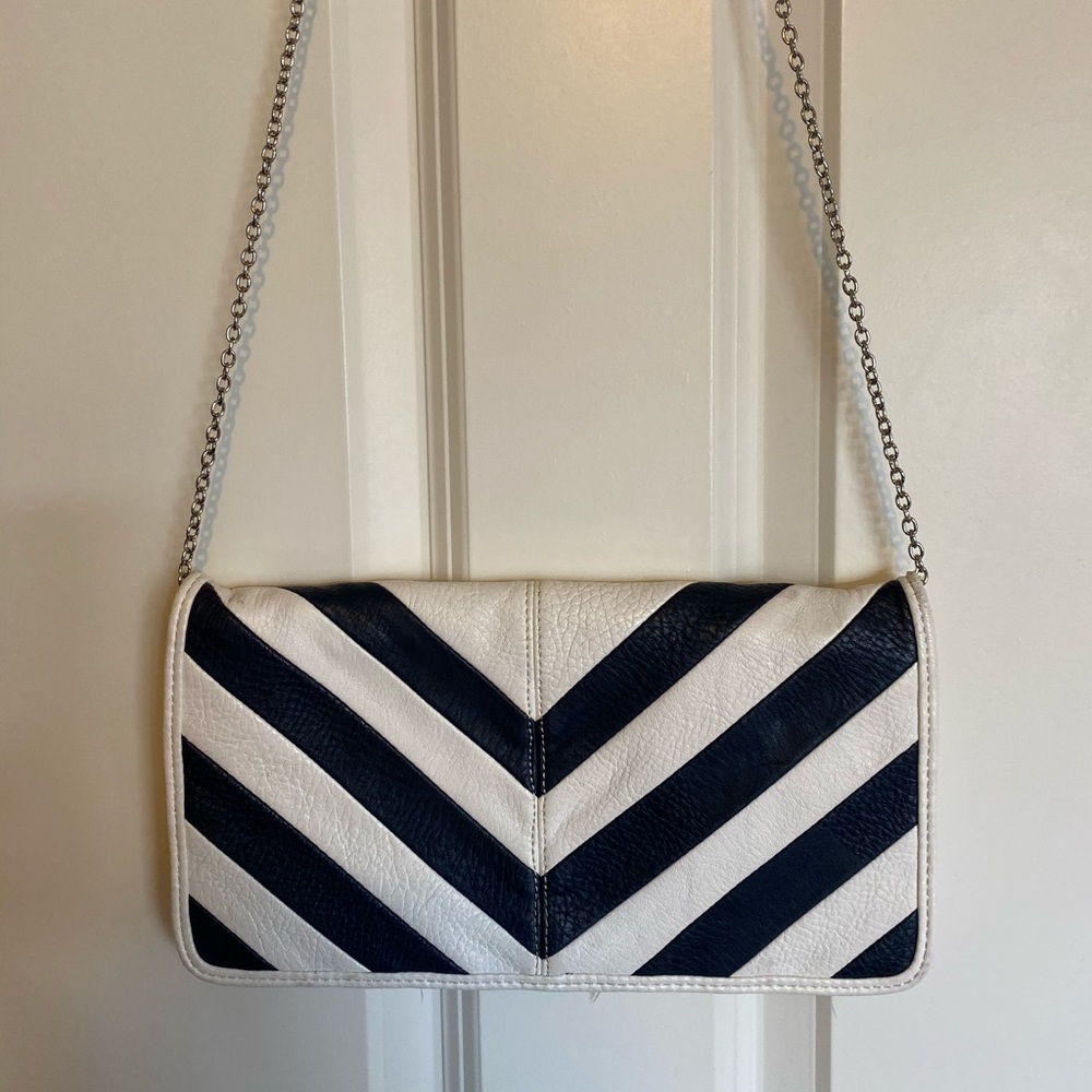 White & Blue Clutch